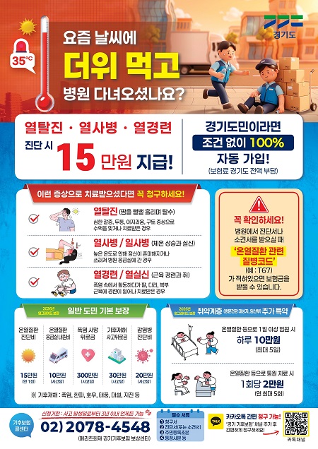 남양주시, 폭염 취약계층 건강관리 강화 기후보험 확대 안내